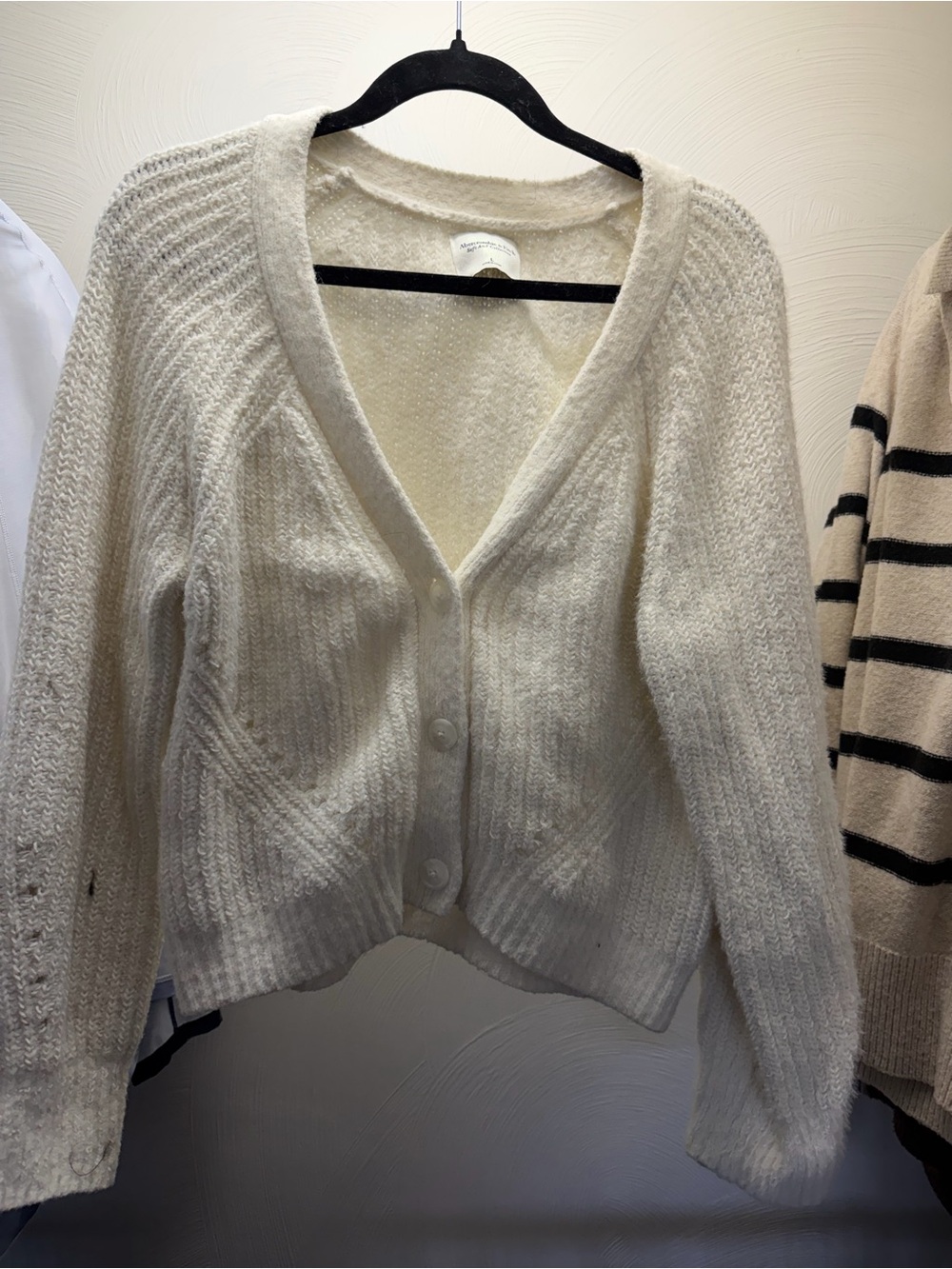 Abercrombie Cream Cardigan